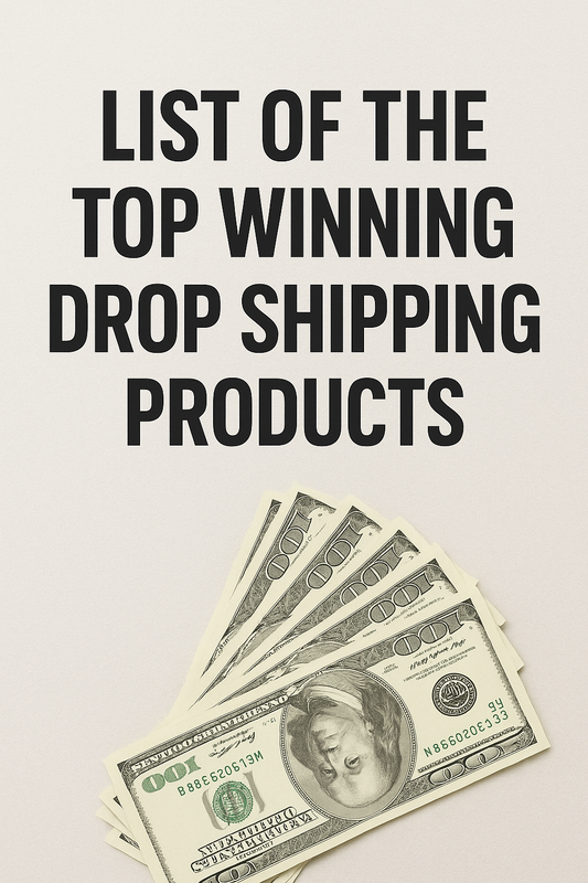 List of the Top Winning Drop Shipping Products